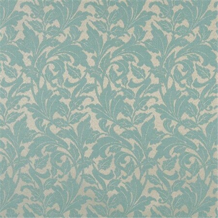 Designer Fabrics 54 In. Wide Light Blue- Floral Leaf Outdoor- Indoor- Marine Scotchgarded Fabric F604